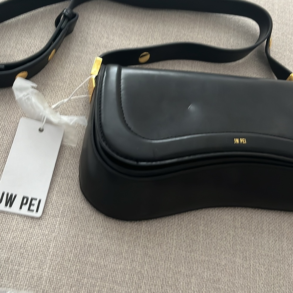 JW Pei Black Joy Bag, NWT, some marks from closet - Picture 2 of 8